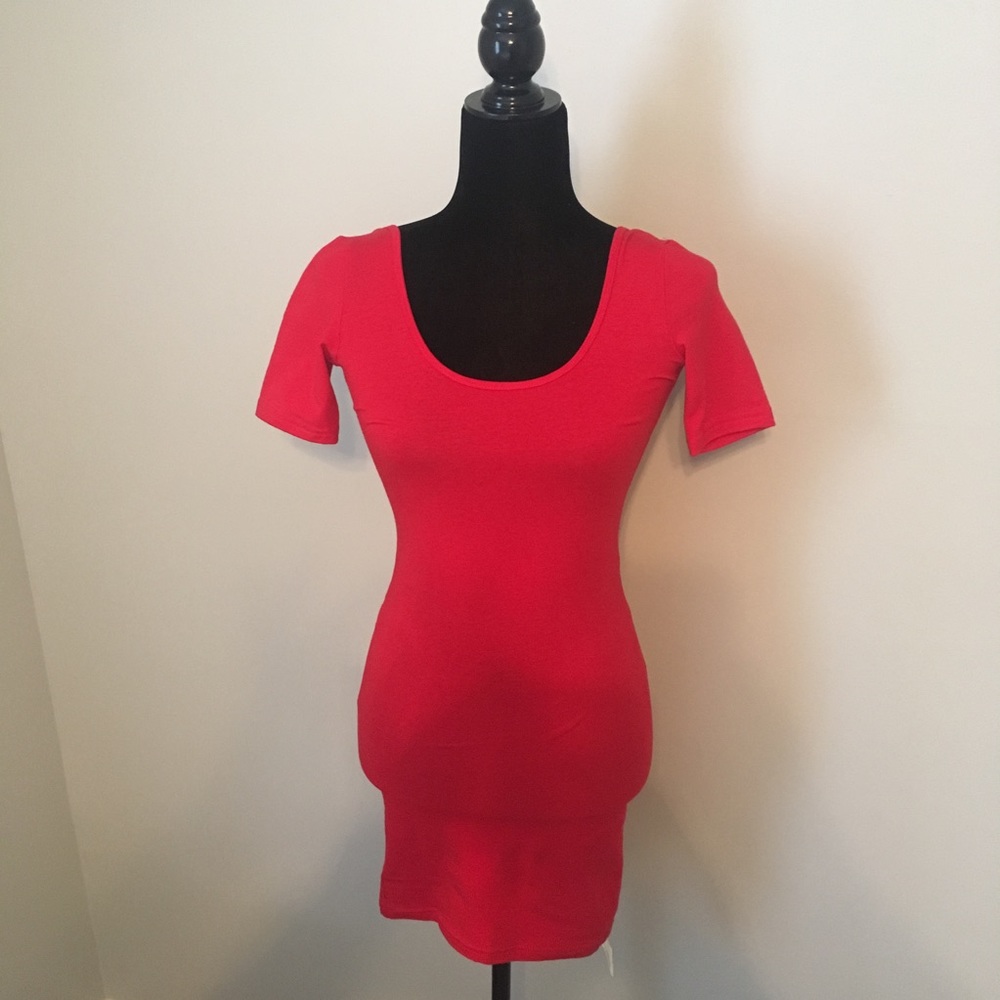 American Apparel Double U-Neck Mini Dress